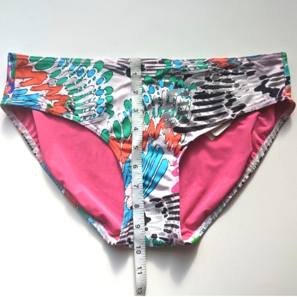 NWT Freya Hipster Brief Full Coverage Bathing Suit Colorful Bikini Bottom Large - Picture 8 of 8